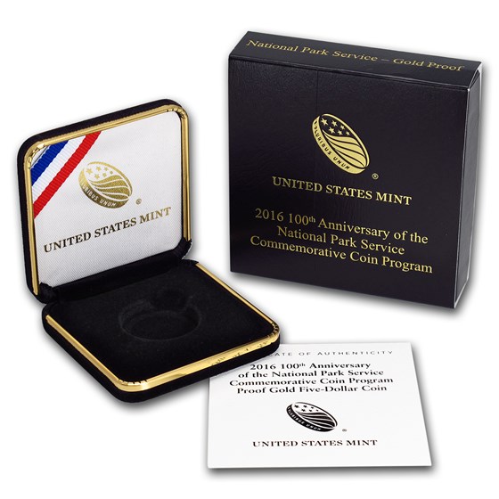 OGP Box & COA - 100th Anniv National Park Service PF Gold (2016) OGP Box & COA - 100th Anniv National Park Service PF Gold (2016)